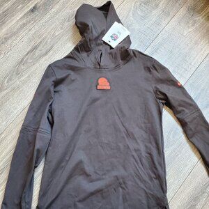 Cleveland Browns Helmet logo Brown Nike Hoodie YOUTH M NFL